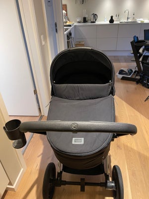 Kombivogn, Cybex Priam Duovogn 2023 - sepia black/chrome black, liggemål (cm): 80, Flot kombivogn fr