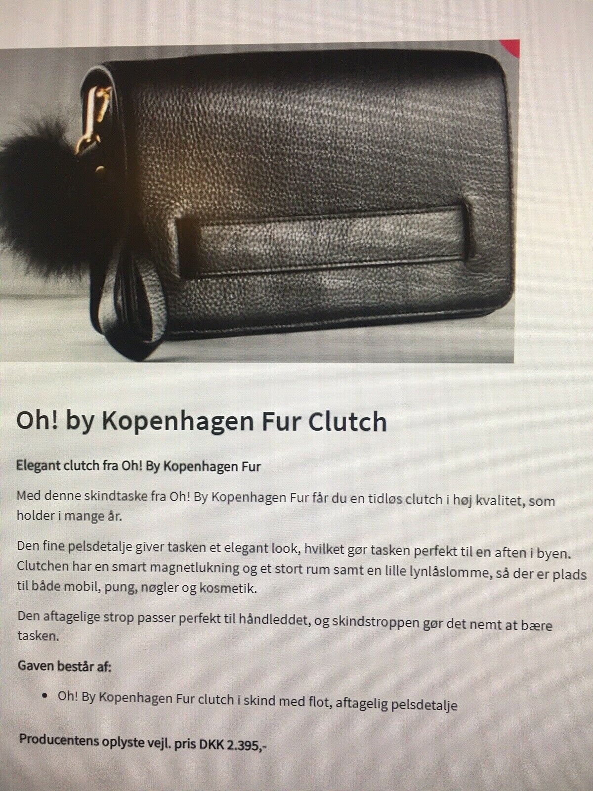 Clutch, andet mærke, læder – dba.dk – Køb og Salg af Nyt og