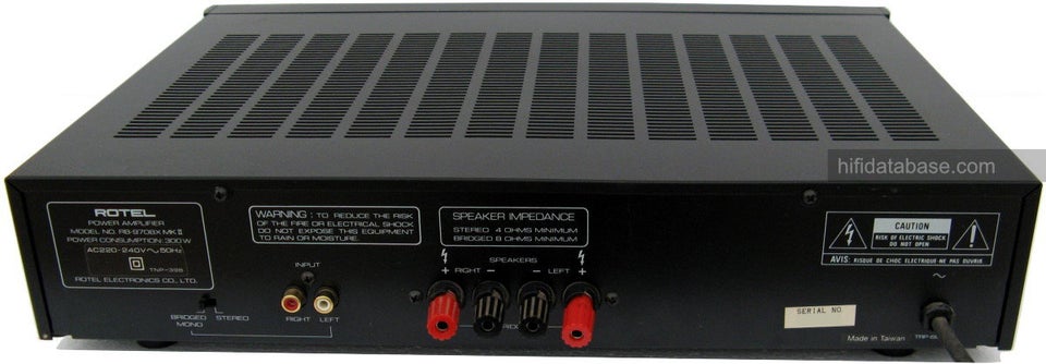 Effektforstærker, Rotel, RB-970BX