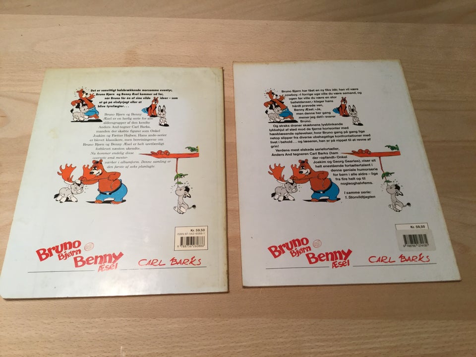 Bruno Bjørn og Benny æsel , Carl barks , Tegneserie