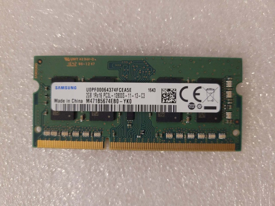 Samsung, 2 GB, DDR3 SDRAM