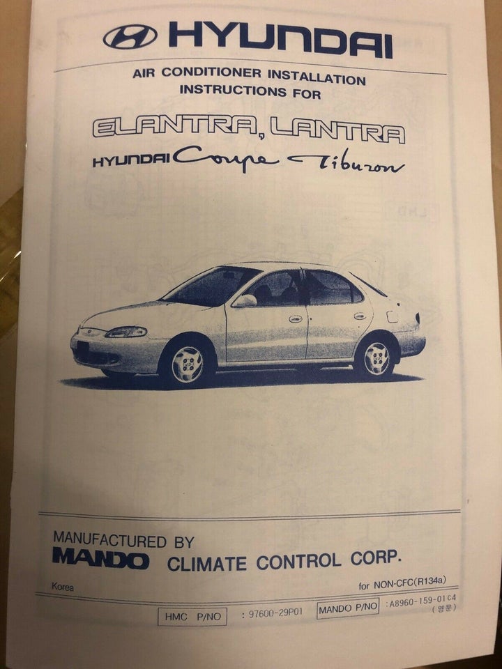 Aircondition, Komplet nyt anlæg , Hyundai Elantra