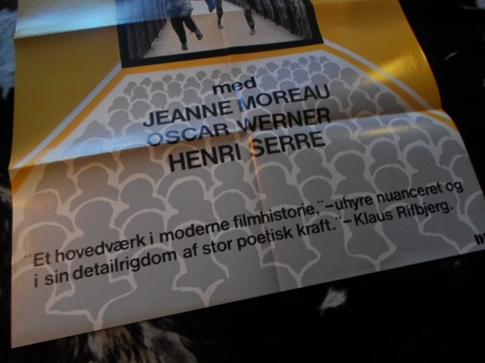 Filmplakat, Jules og Jim (Truffaut 1962), b: 60,5 h: 84,5