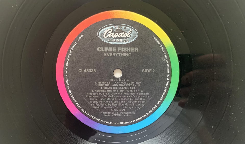LP, Climie Fisher, Everything