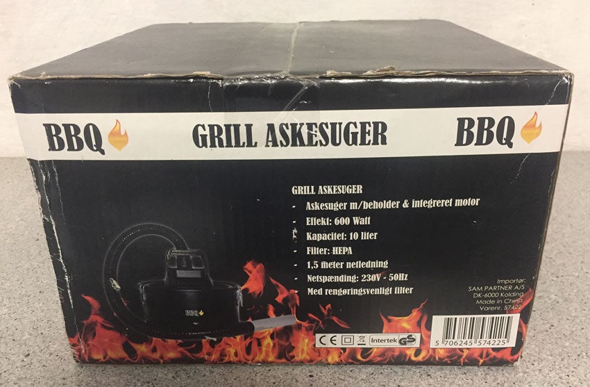 Tilbehør, BBQ grill askesuger