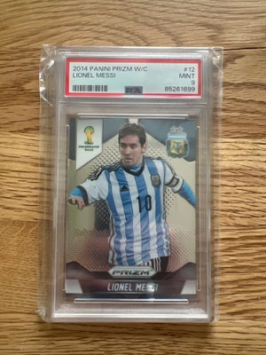 Samlekort, Fodboldkort, 2014 Panini Prizm World Cup #12 Lionel Messi PSA 9 MINT