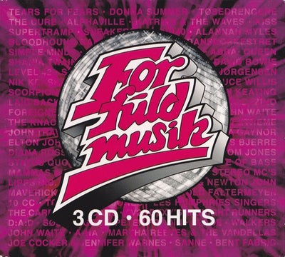 Various Artists: For Fuld Musik 1, pop, 
3 CD'er med 60 fede hits. 

Flot stand