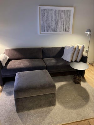 Sofa, bomuld, 3 pers. , Sofa Company, Antracit grå sofa 
Kan anvendes som enkel gæsteseng ved at fje