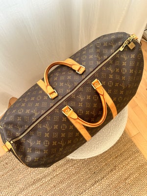 Rejsetaske, Louis Vuitton, b: 60 l: 25 h: 30, LOUIS VUITTON BOSTON KEEPALL BANDOILIERE 60

Super fin