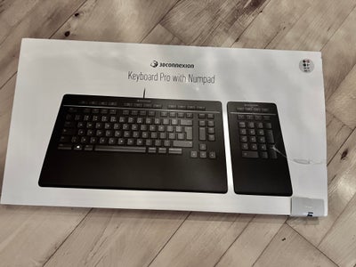 Tastatur, 3Dconnexion, Pro Keyboard and Numeric Pad, Perfekt, Keyboard med fokus på custom shortcuts
