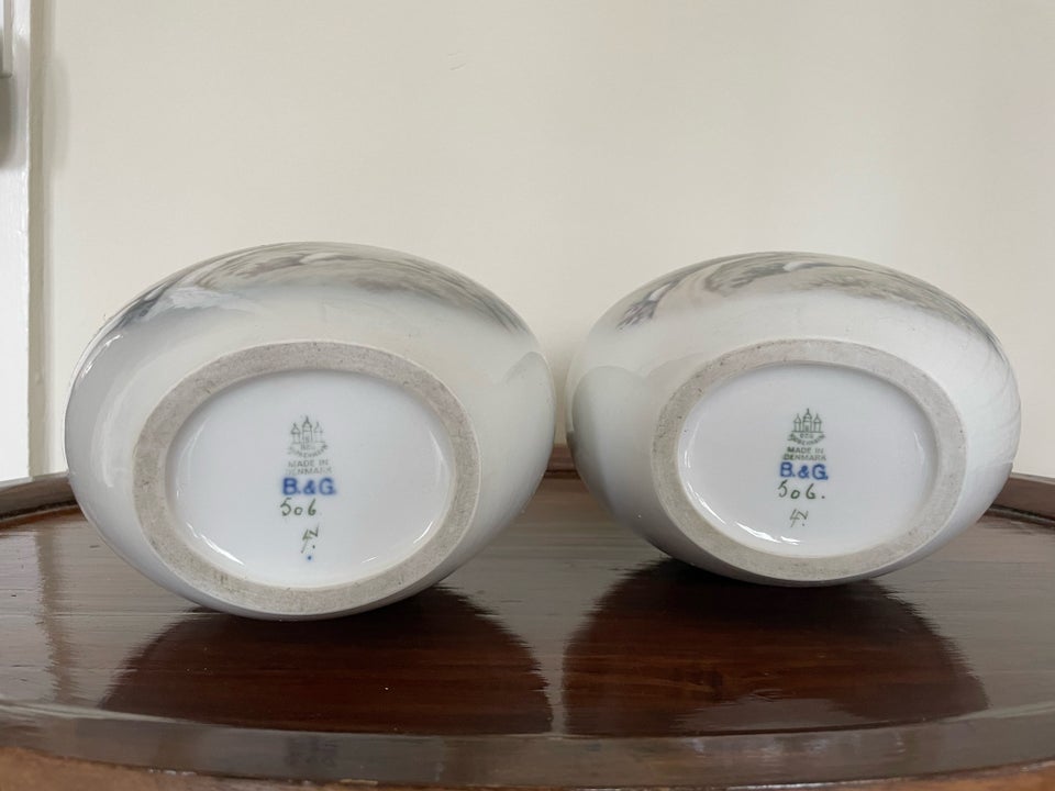 Vaser B&G , Porcelæn, 125 år gl.