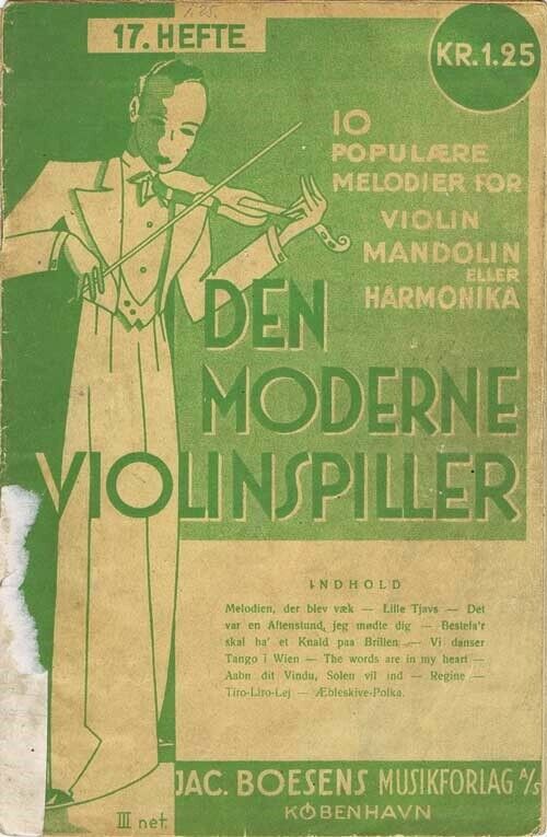 Violin noder, Den Moderne Violinspiller