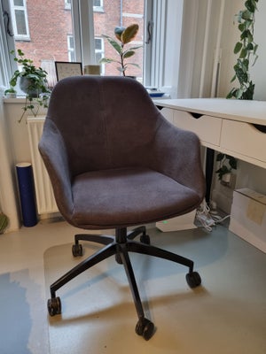 Kontorstol, Furniture by Sinnerup, New Age kontor stol med flot og praktisk mørkegråt polyester betr