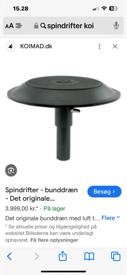 Spindrifter til bunddræn.