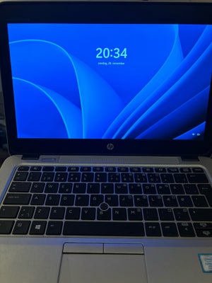 HP Elitebook 820 G3, 2.4  GHz, 16 GB GB ram, 240 gb GB harddisk, Rimelig, Bærbar Pc, ældre dato
Batt