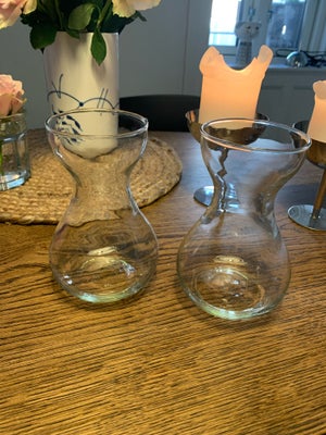 Vase, Hyacint glas, Hyacint glas til blomsterløg sælges - 2 stk - uden skår og aldrig rigtig brugt, 