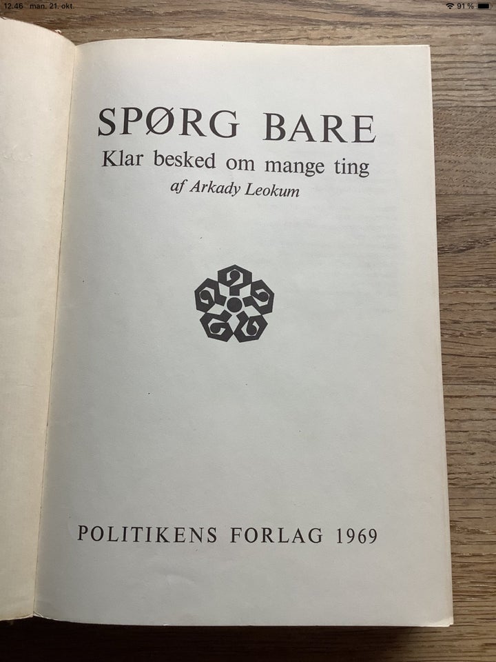 Spørg bare, Arkade Leokum, anden bog