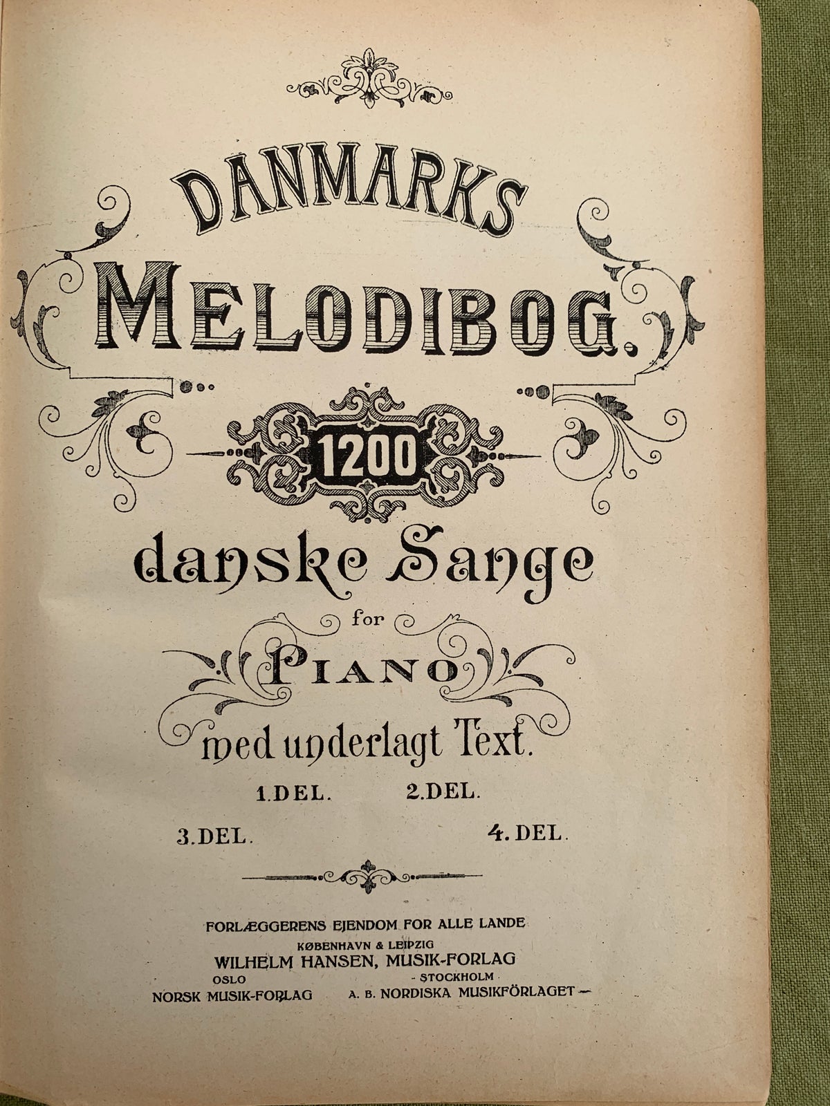 Noder, Danmarks Melodibog 1. del