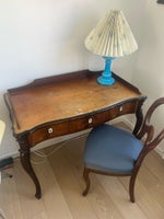 Nyrokoko skrivebord og stol, 1850 år gl., b: 120 d: 50