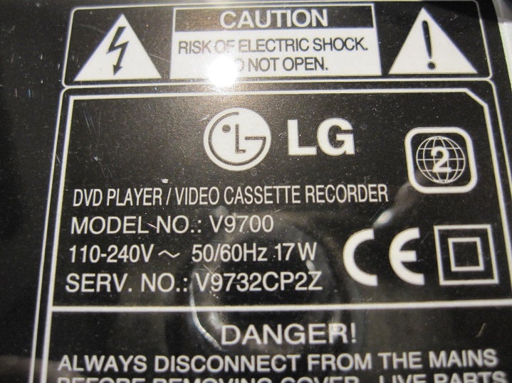 VHS videomaskine, LG, V9700 (Incl. fjernbetjening)