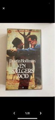 Drama, En sælgers død, VHS videobånd. Baseret på Arthur Millers bestseller. Med Dustin Hoffmann. 