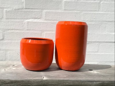Keramik, Krukke / vase / Urtepotteskjuler / keramikvase, Handmade Portugal - keramikkrukke, Store fl
