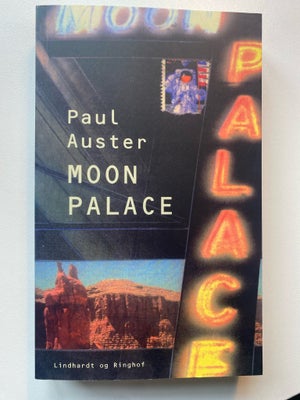 Moon Palace, Paul Auster, genre: roman, Helt ny. Aldrig åbnet. Sælges da jeg har fået to.