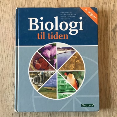Biologi til tiden, Lone Als Egebo m.fl., år 2008, 2. udgave, Pæn og ren bog. Lidt “taske-stødte” hjø