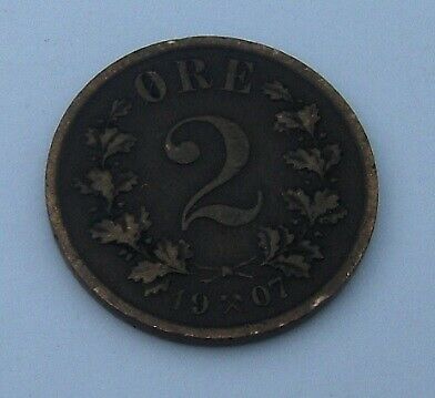 Skandinavien, mønter, 2 Øre