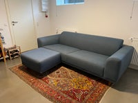 Bolia Hannah 3 personers sofa med puf i blå uld