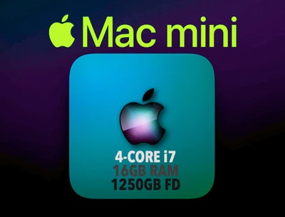 Mac mini, A1347 - 2570, 

Bemærk at dette er en Mac Mini udstyret med en 4-core processor, som er me
