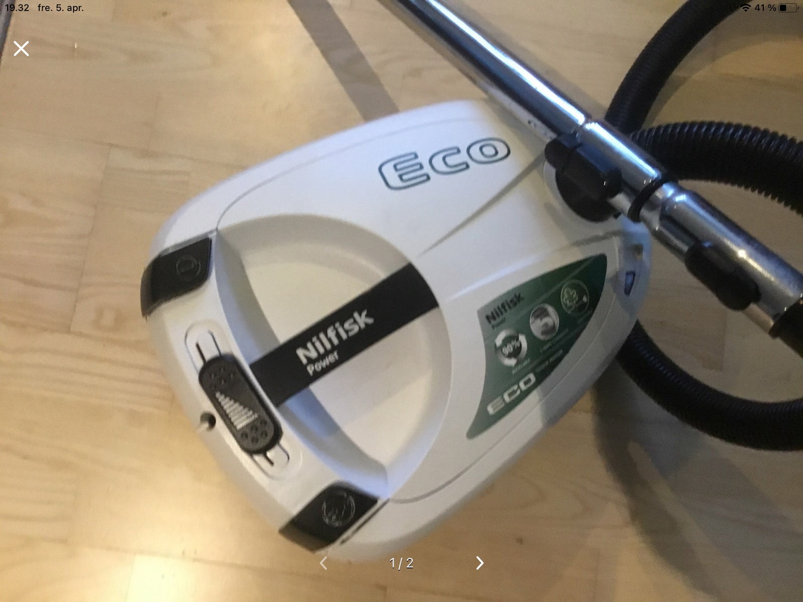 Støvsuger, Nilfisk Eco, 1250 watt