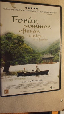Forår, sommer, efterår, vinter og forår, instruktør Kim Ki-Duk, DVD, familiefilm, Fragt 40,- med GLS