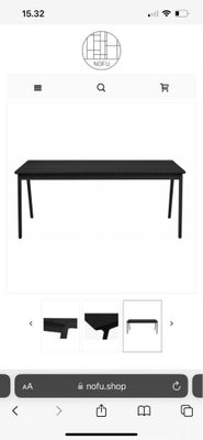 Spisebord, Nufo, b: 92 l: 188, Sælger mit super lækre spisebord. Det sælges billigt fordi det er gåe