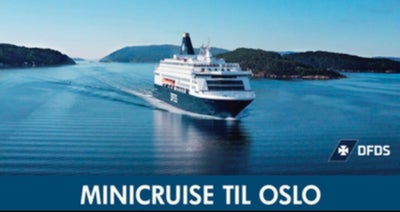 DFDS (Gotlandsbolaget) Oslo Jule Minicruise for 2 personer Inkl Kahyt 15. Dec, fra Kbh. 49kr!
.
Kahy