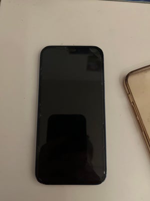 iPhone 12 Mini, 64 GB, blå, Rimelig, iPhone 12 mini med panserglas og cover lidt ødelagt bagved og p