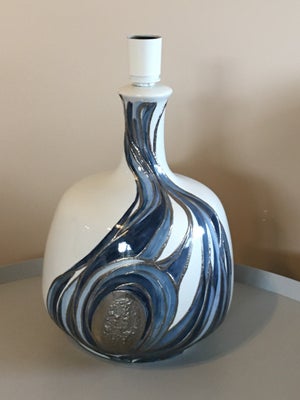 Anden bordlampe, Vintage, Stor flot bordlampe i fin stand H 38,5 cm målt hvor fatning slutter Ø 22 c