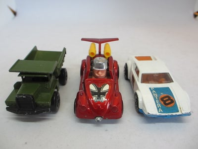 Modelbil, Matchbox - Lesney, Tre Matchbox Superfast biler i god stand - alle kører fint. Der er forr