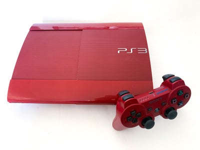 Playstation 3, 500 GB, Scarlet Red, Lækker PlayStation 3 Special Edition i den pivfrække Scarlet Red