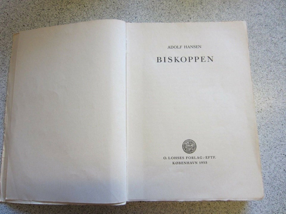 Biskoppen, Adelf Hansen, genre: roman
