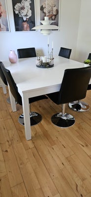 Spisebord, Hvidt træ, Ikea, b: 84 l: 140, Spiseborde, 2 stk hvide spiseborde fra Ikea. Begge indehol
