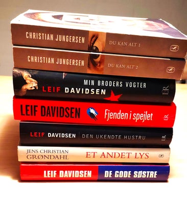 Bøger med spænding, Leif Davidsen , J.C. Grøndahl, genre: roman, , flere forfatter, genre: roman

Le