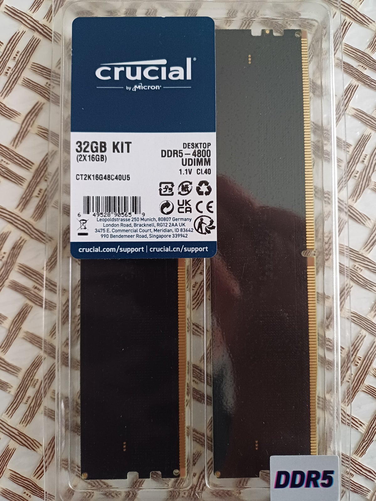 Cruial, 32, DDR5 SDRAM