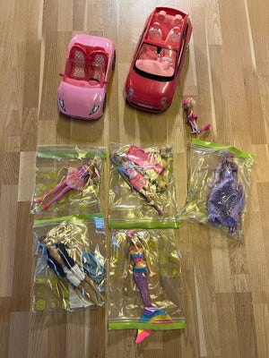 Barbie, Barbie biler og dukker, Biler og Barbie - spørg for priser mellem 30-50kr 