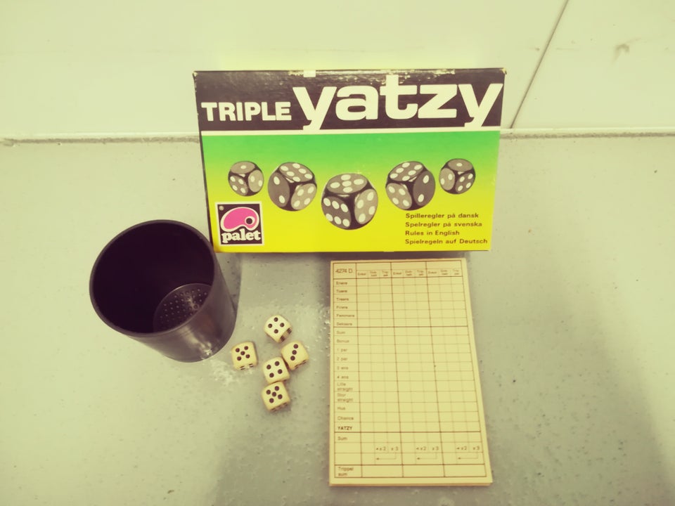 Triple YATZY Spil, Familiespil, terningespil