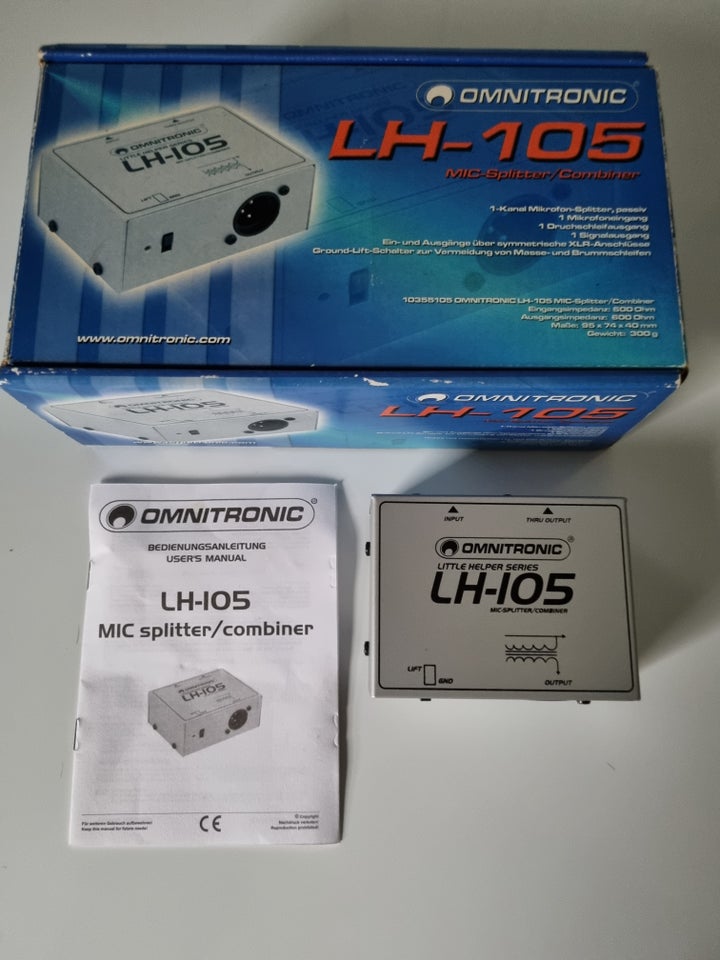 Mikrofonsplitter , Omnitronic LH-105