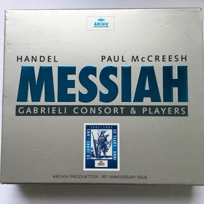 Georg Friedrich Händel :  Messiah (2cd), klassisk, 
Archiv Produktion – 453 464-2

god stand

Gratis
