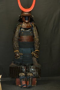 Mengu/Menpo - Japan Yoroi Fuld Samurai rustning - 1700-1750