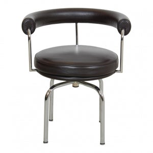  Le Corbusier LC-7 stol i brun læder 5.STK PÅ LAGER
