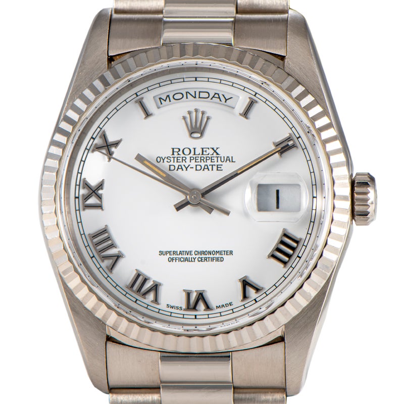 ROLEX DAY-DATE 36 MM 18 K WHITE GOLD